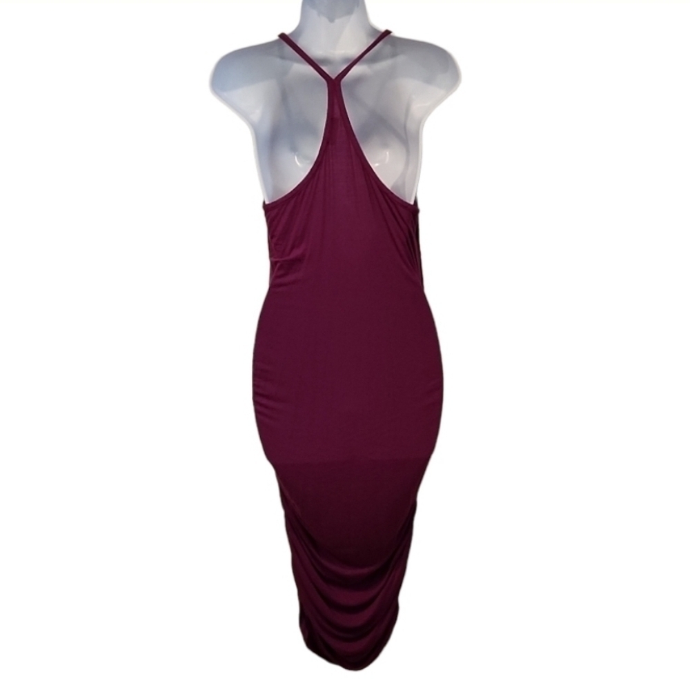 Venus Side Ruched Razor Back Tank Dress - Picture 3 of 6